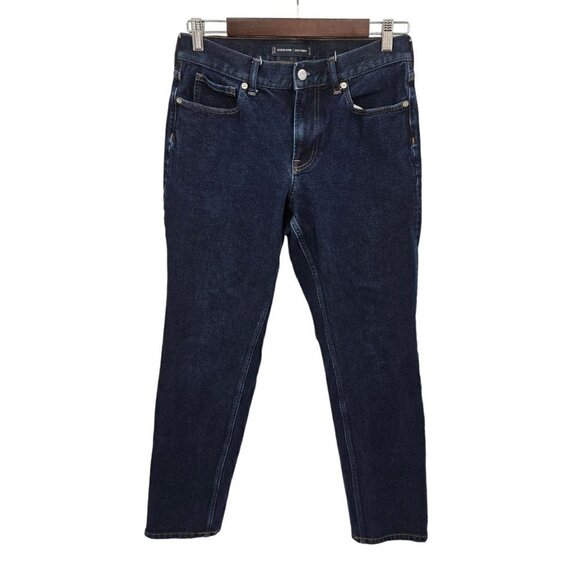 EVERLANE UNIFORM Mens Jeans Sz 29 / 30 Organic Cotton Slim Stretch Deep Indigo - Picture 1 of 5